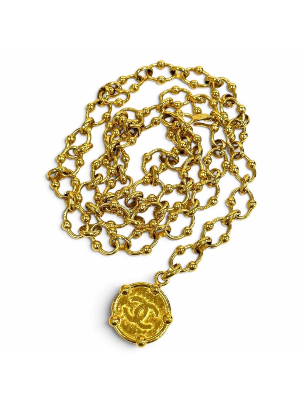 Chanel Vintage 23 CC Logo Chain Belt Gold